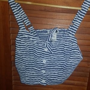 Crop top with stripes